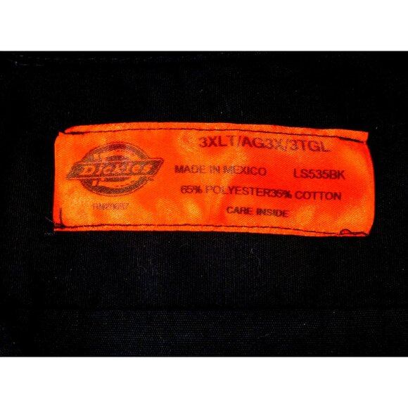 Dickies Chi-Town Large Cars Graphic Button-Up Work Shirt 3XLT Garage Mechanic - Picture 3 of 9